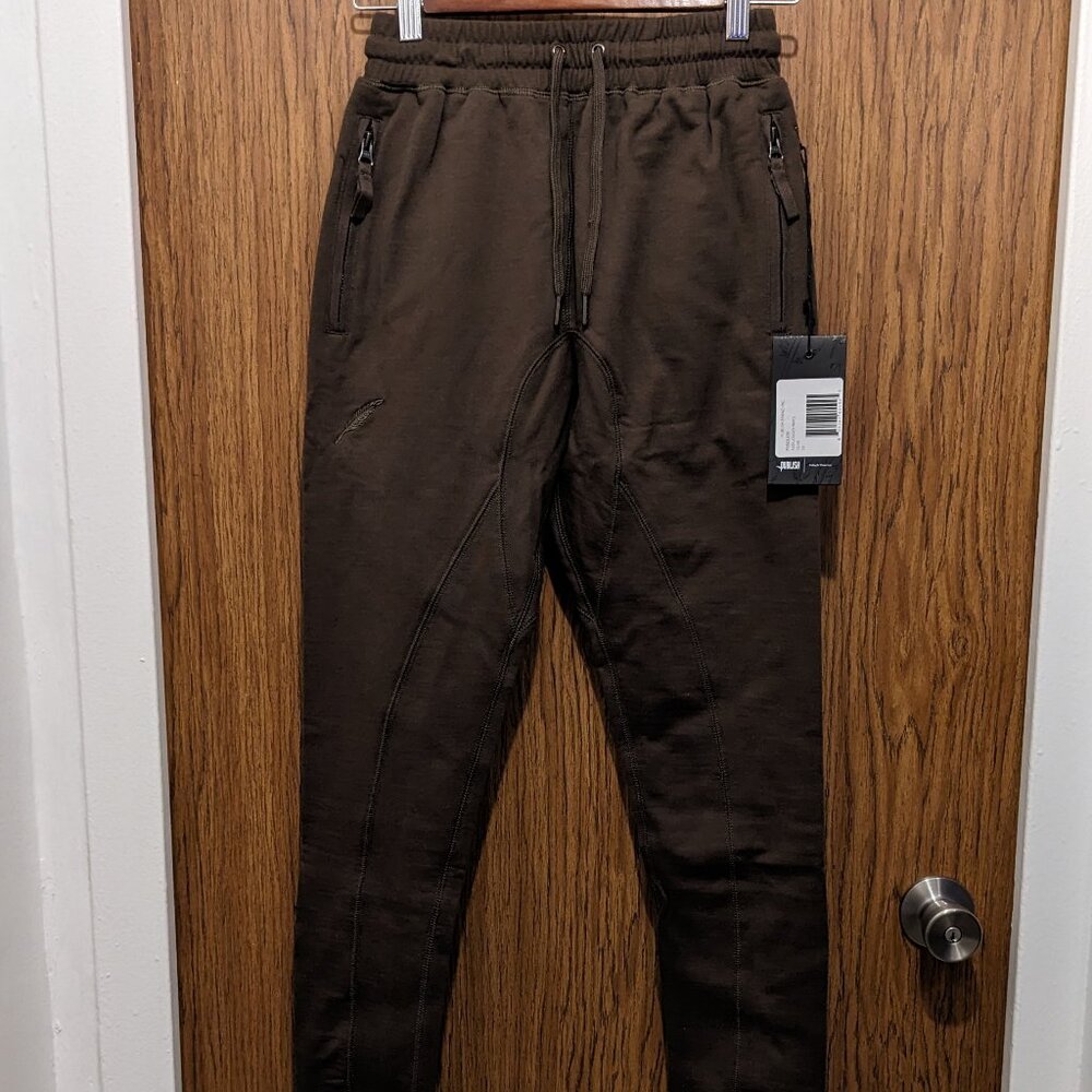 Publish Brand Slim Fit Premium Fleece Jogger Pants Alek Olive Brown Size 28